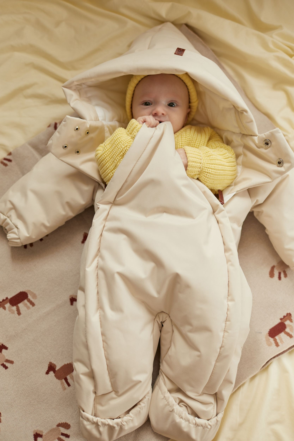 155-02 Зимний комбинезон (экрю)