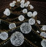 новогодние светодиодные сферы светящиеся