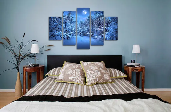 Модульная картина "Морозное утро"