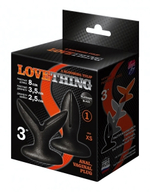 Анально-вагинальный плаг A blooming tulip XS (Цвет: черный)