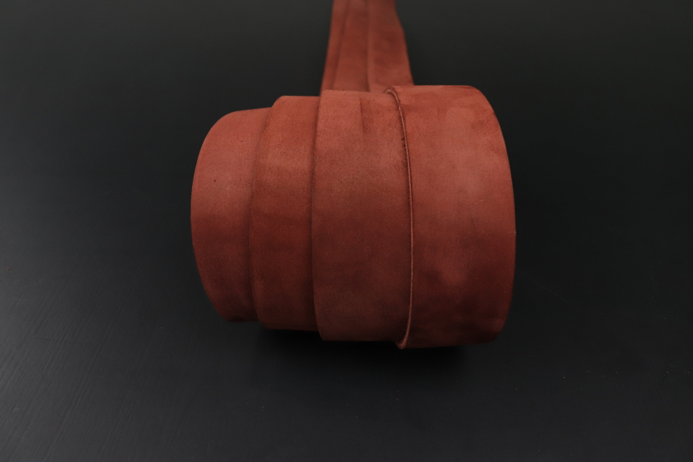 Ременная заготовка Шелк Бордо гладкая