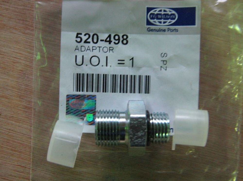 Адаптер топливного шланга / ADAPTOR MALE-MALE 9/16&quot;UNF-3/8&quot;BSP АРТ: 520-498