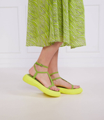 Кожаные босоножки Patrizia Pepe - лимонный(2X0020 L076)