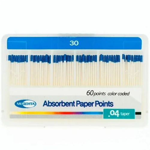 Бумажные штифты конус 04, 60шт/уп., МЕТА, №30
