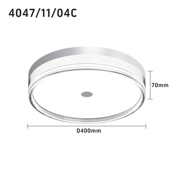 Светильник потолочный/настенный LED 32W 3000К/4000К/6000К 4047/11/04C серебристый Ekols 40 Stilfort