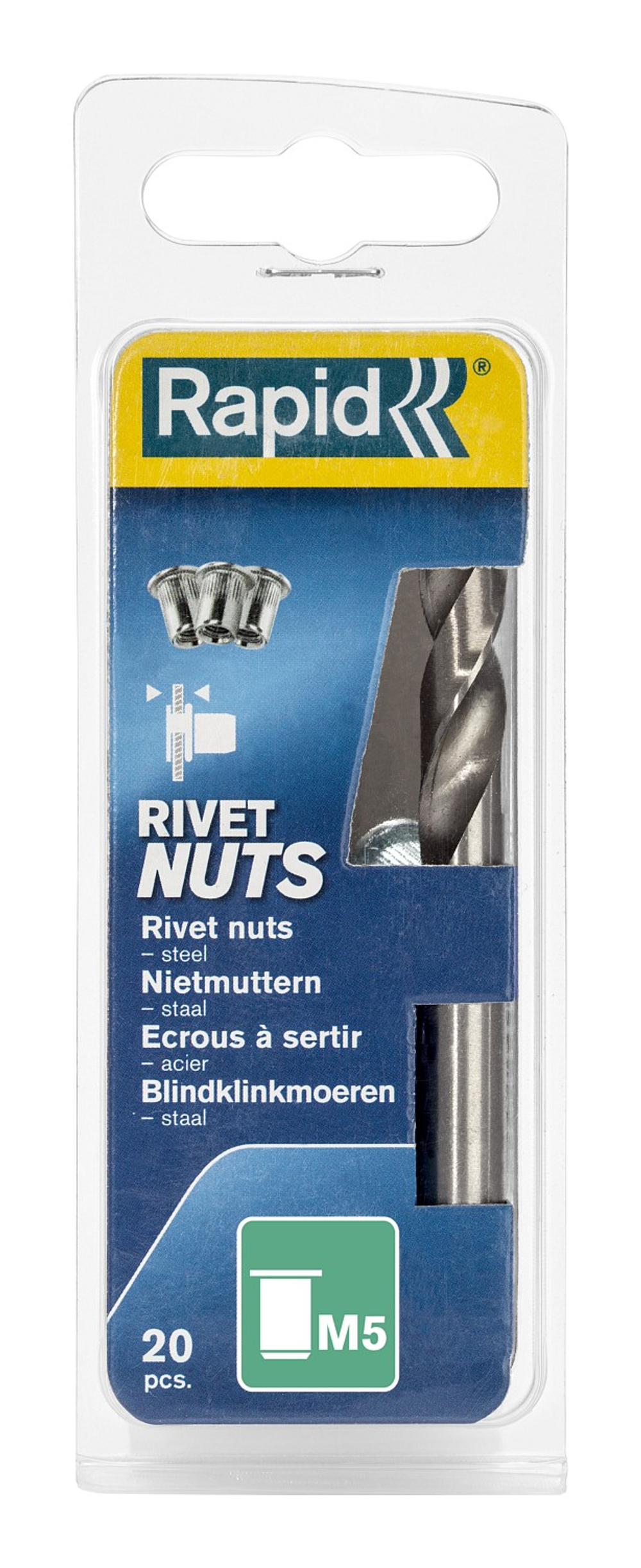 RAPID R:Rivets, М5, 20 шт, нержавеющая заклепка (5000672)