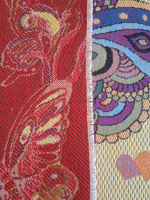 Гобеленовая столешница Бабочки 35х89