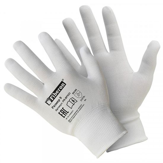 Перчатки Fiberon для сборочных работ белые L PR-BP023