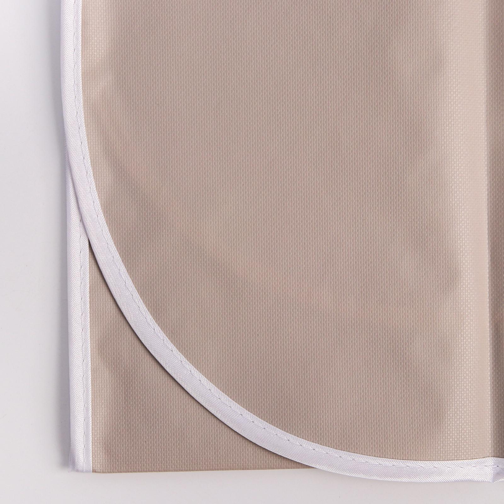 6853742 Клеёнка подкладная с ПВХ покрытием. Цвет серо-бежевый.