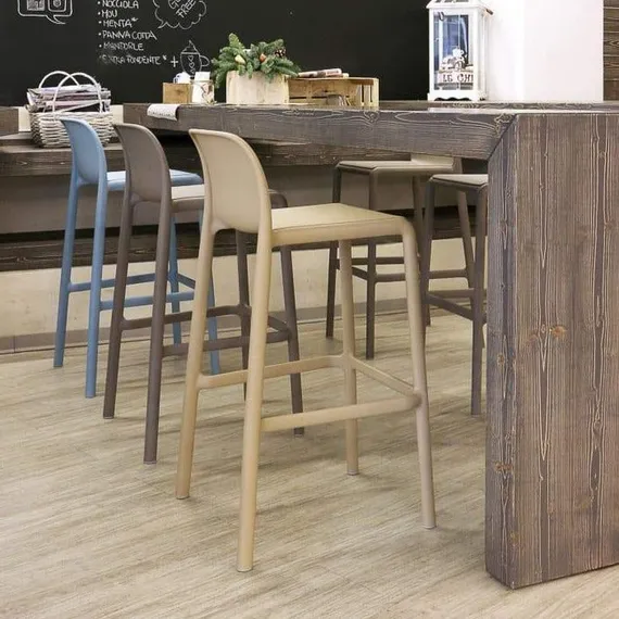 Полубарный стул Faro Mini 65 см голубой