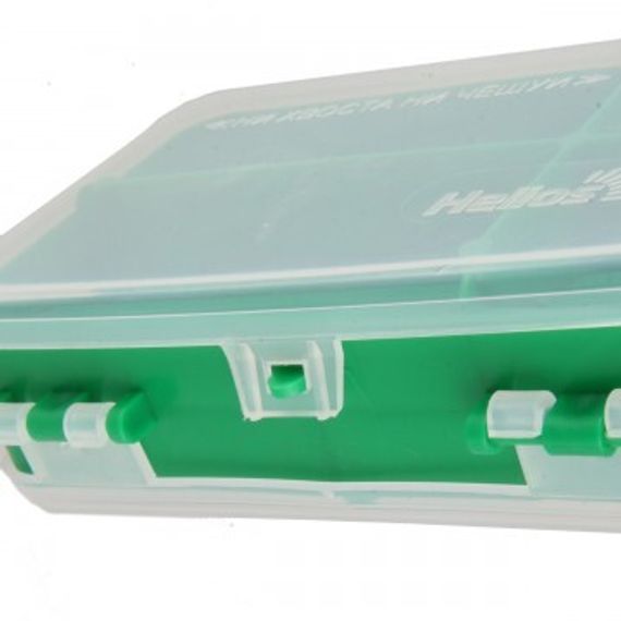 Коробочка для оснастки Helios двухсторонняя (зеленая)