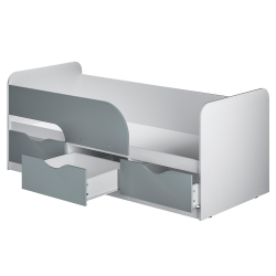Кровать детская Стандарт КР-22 NEW, Белый, Серый