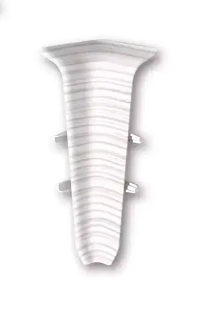 Внутренний угол Плинтуса Deconica Д55, ясень бьянко 255, (1 шт)