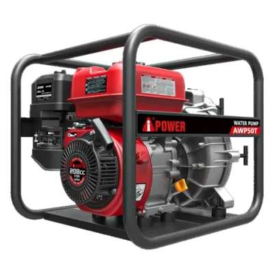 A-iPower AWP50T мотопомпа бензиновая для грязной воды 7 л.с, 517 л/мин, диаметр 50 мм, 30221