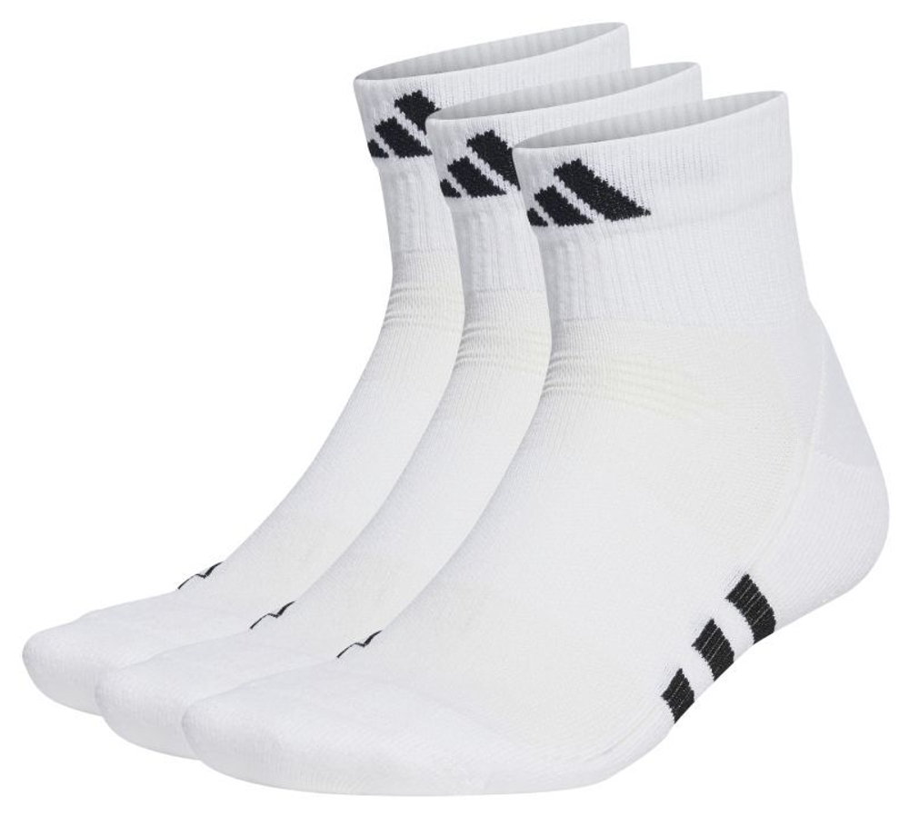 Теннисные носки Adidas Performance Cushioned Mid-Cut Socks 3P - белый