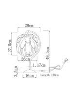 Лампа настольная Moderli V11012-T Flake