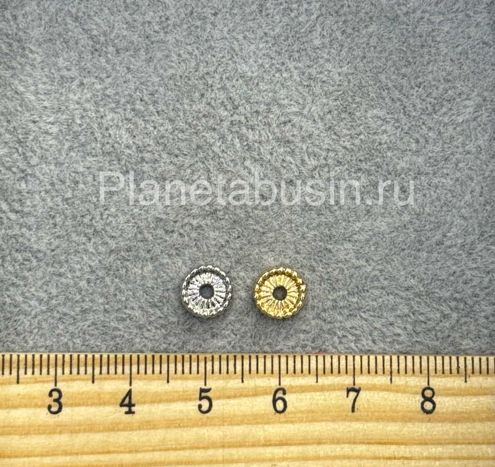 Бусины люкс (Корея) плоские 0110