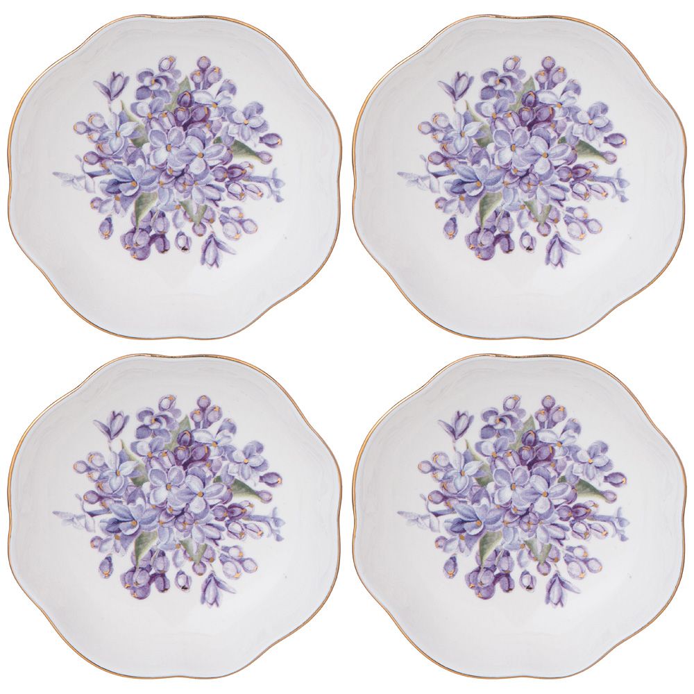 НАБОР РОЗЕТОК LEFARD "LILAC" 4 ШТ. 10 СМ (КОР=48НАБ.)