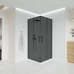 Душевой уголок Veconi Evo E3-B-12090-12-C9 120х90 стекло тонированное матовое/профиль черный матовый