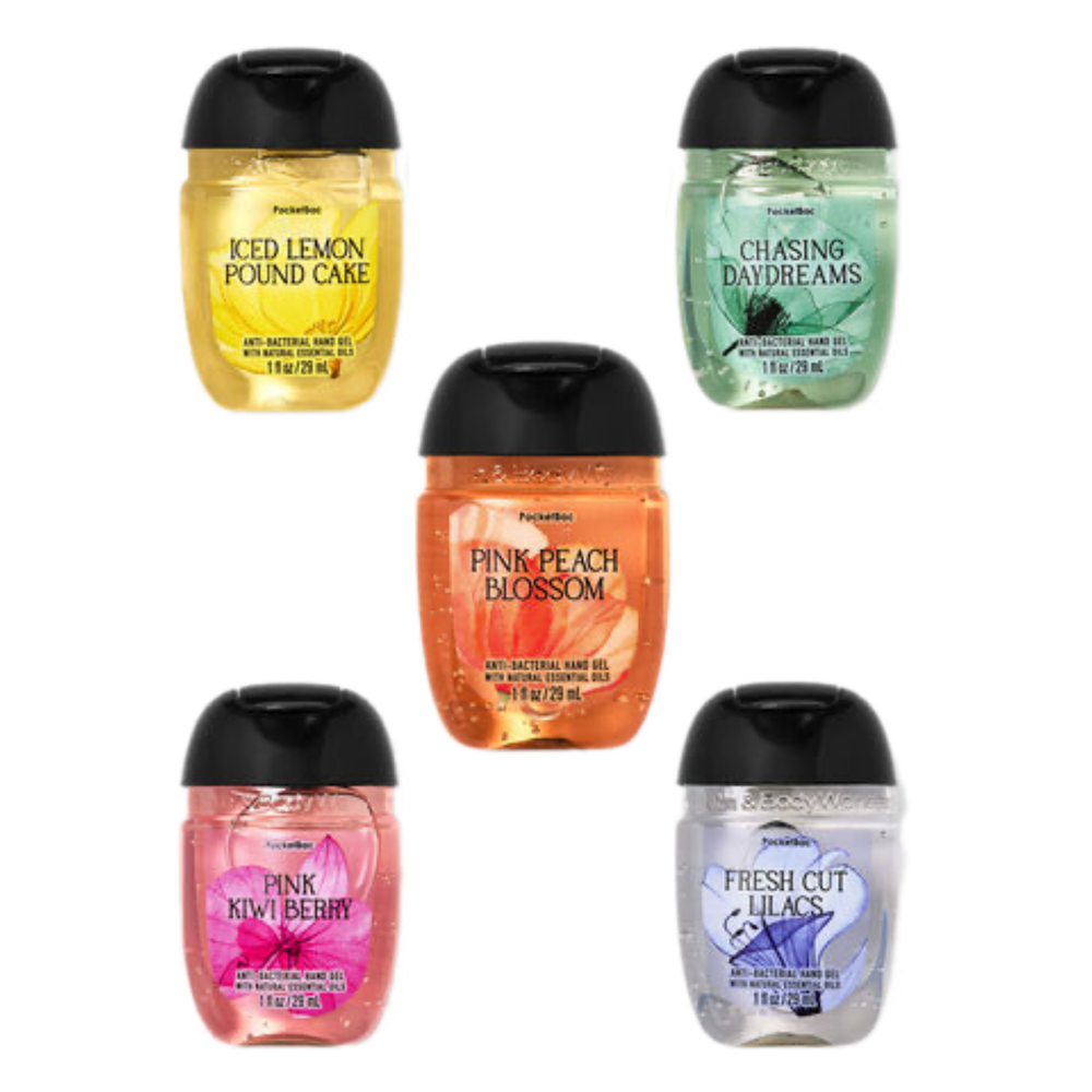 Bath and Body Works Spring Filing Faves PocketBac Hand Sanitizers 5-Pack