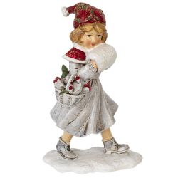 GAEM Фигурка декоративная "Девочка", L7,5 W4 H12 см