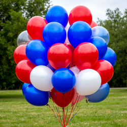 Набор 30 гелиевых шаров на День России