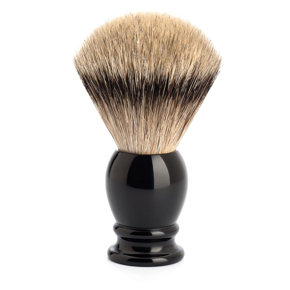 Помазок MUEHLE CLASSIC, барсучий ворс высшей категории Silvertip, черная смола, размер XL (95 K 256)