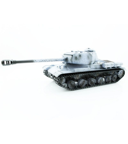 Р/У танк Taigen 1/16 ИС-2 модель 1944, СССР, зимний, (для ИК танк. боя) 2.4G, деревянная коробка