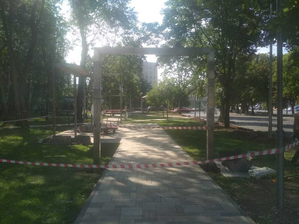 Арка декоративная большая из нержавейки