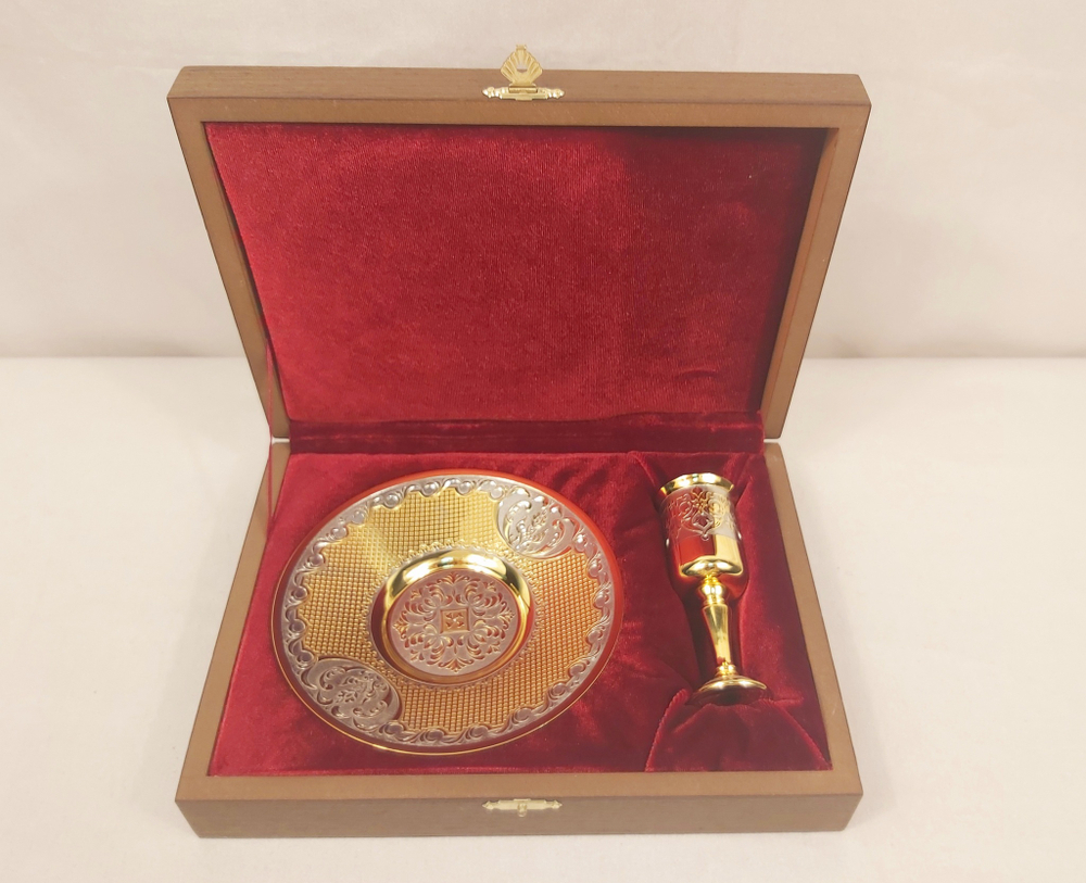 Набор рюмка с блюдцем "На посошок"