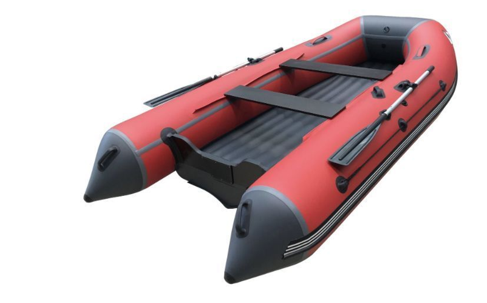 Лодка пвх orca (орка) 400нд (цвет: красный/чёрный)