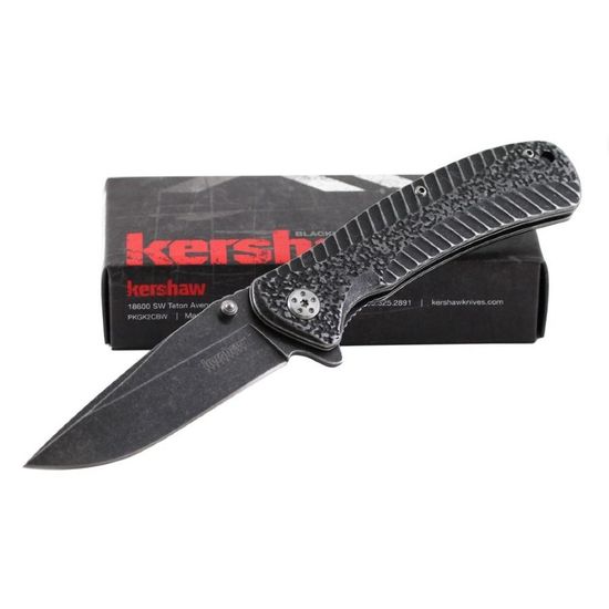 Складной нож KERSHAW Starter 1301BW c клинком из стали 4Cr14MoV, рукоять Stainless Steel