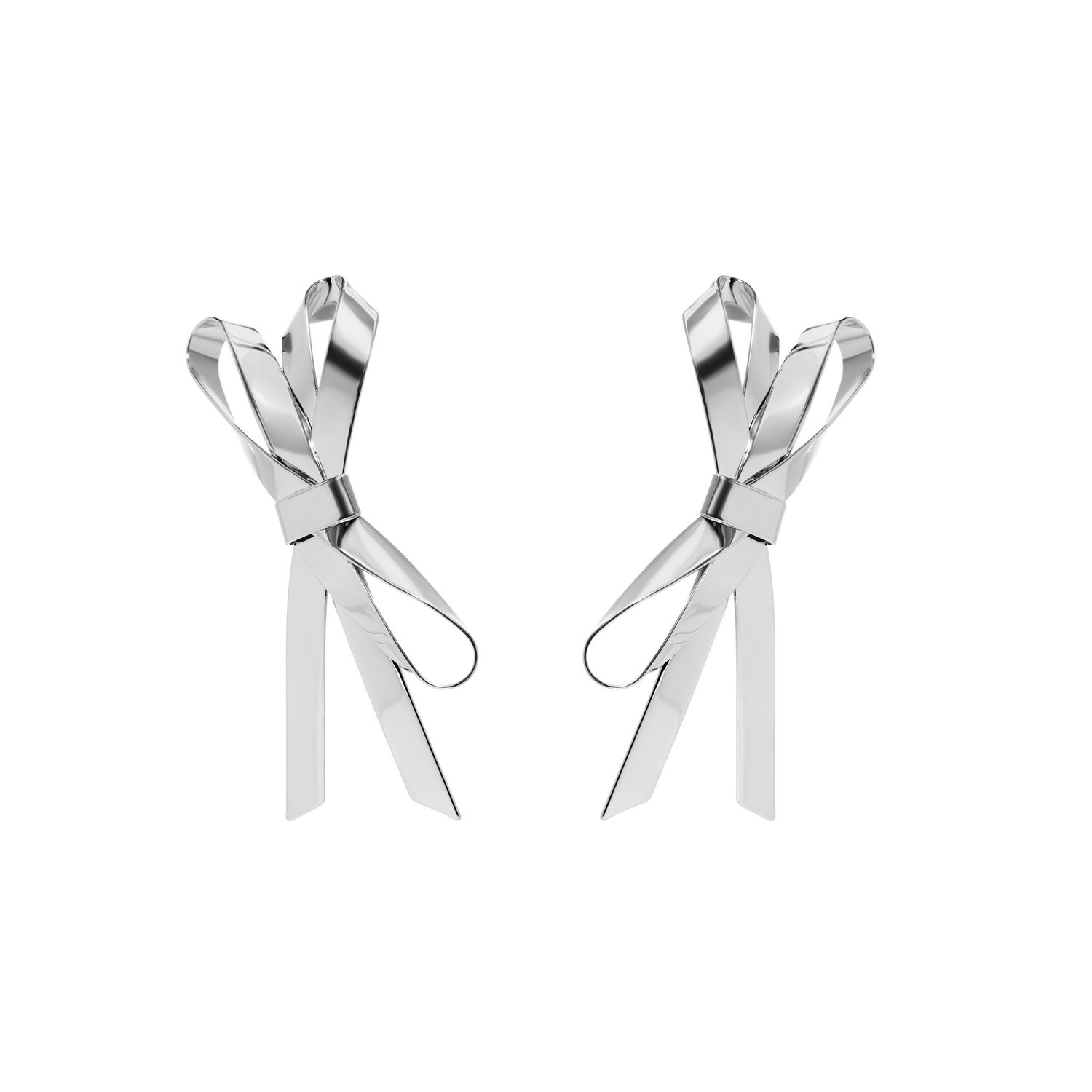 Серьги Silver Bow Earrings