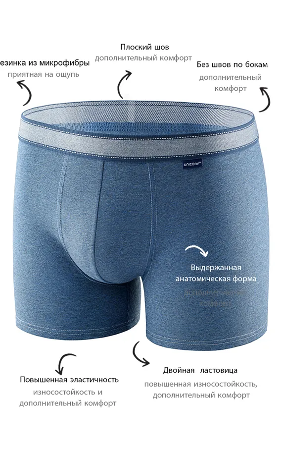 Мужские трусы BB99 Меланж Синий