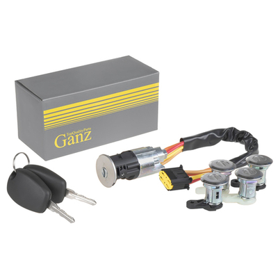 Замок зажигания (2 ключа, 4 личинки) RENAULT Logan/Largus 04-15/Sandero GANZ GIC33000