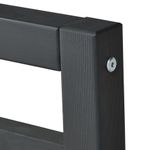 Кровать односпальная 90х200 Тарва из сосны с настилом, серая