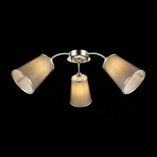 SLE103002-03 Светильник потолочный Хром/Черный E14 3*40W MALEONTE