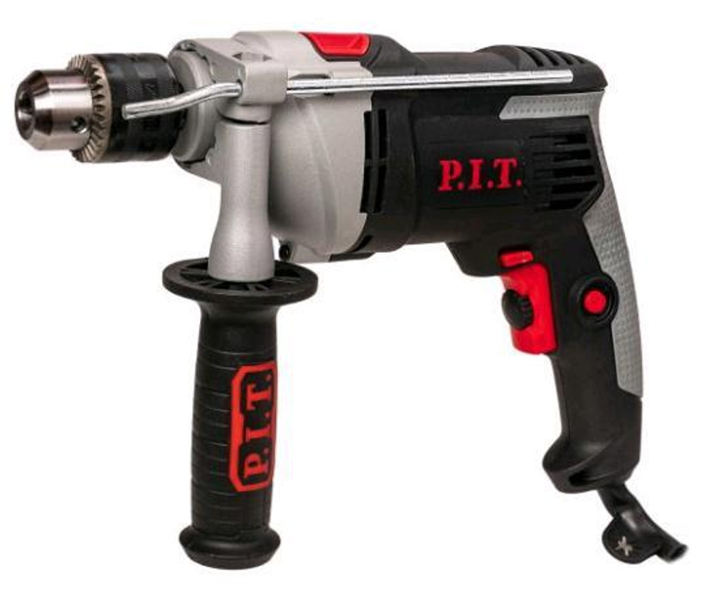 Дрель ударная PSB13-C8  (950Вт, мет. корпус редуктора,ключевой патрон 13мм, 0-3000 об/мин)  P.I.T.