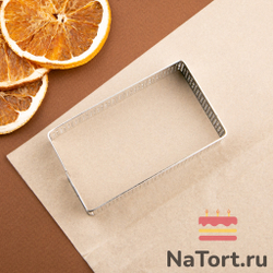 Прямоугольник для выпечки перфорированный 9,8x5,5 см, h=2 см