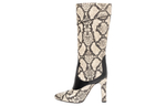 GUCCI Snakeskin-print Leather Boots