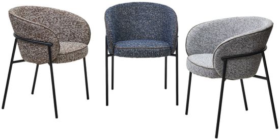 Стул GUST цвет светло-серый TOPIC 451 / черный каркас