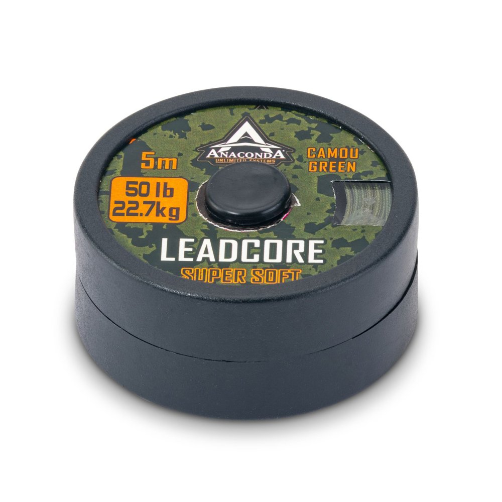 Ледкор Anakonda SUPER SOFT Camou Green 50lb 5м