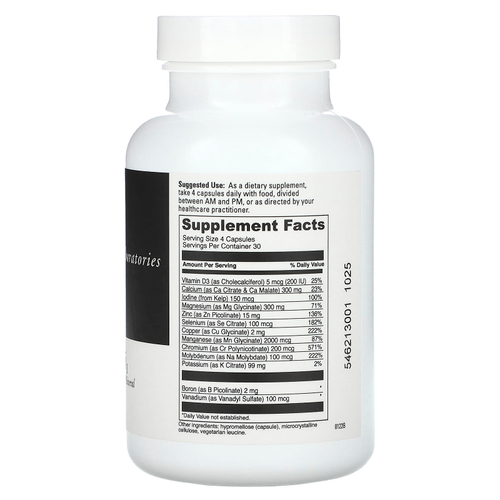 DaVinci Laboratories, Мультиминеральный комплекс с витамином D3`` 120 капсул