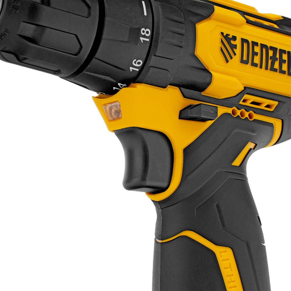 Дрель-шуруповерт аккумуляторная CDQ-12, Li-Ion, 12 В Denzel