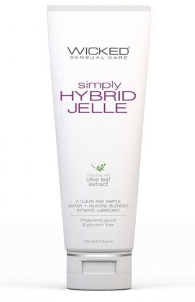 Гель-лубрикант на водно-силиконовой основе Wicked Simply HYBRID JELLE - 120 мл.