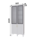 Гостиная Толедо Шкаф-витрина ТШ-3