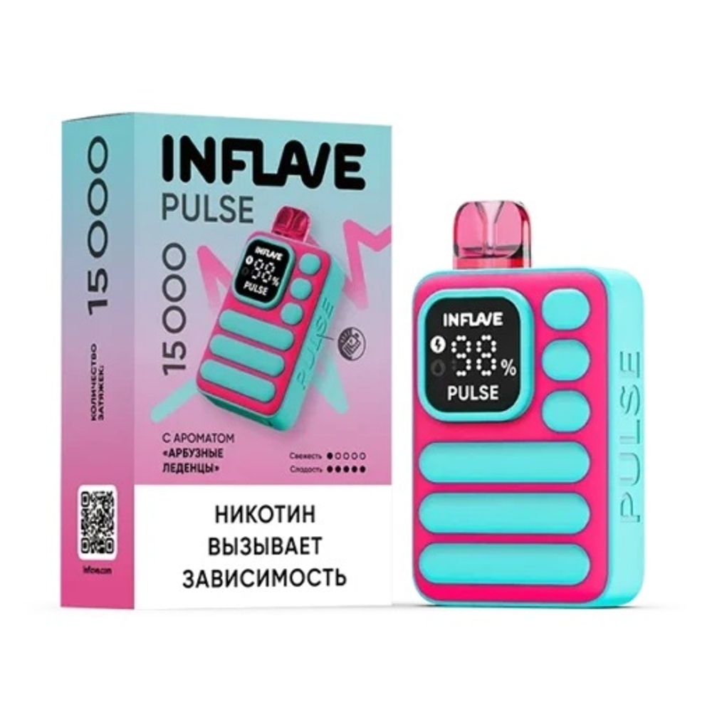 Inflave Pulse Арбузные леденцы 15000 затяжек 20мг (2%)