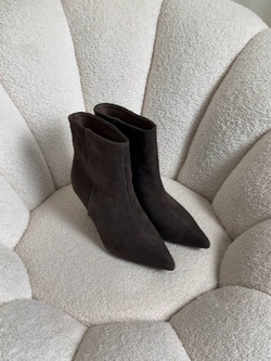 Ботильоны из натуральной замши