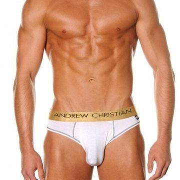 Мужские трусы джоки белые Andrew Christian Infiniti Jock White