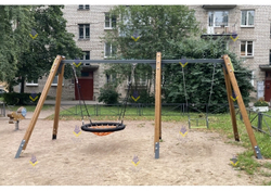 Качели деревянные «Гнездо + 1 подвес»
